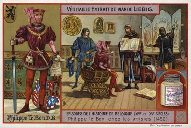 Philip the Good, Duke of Burgundy, meeting with artists, 1450
